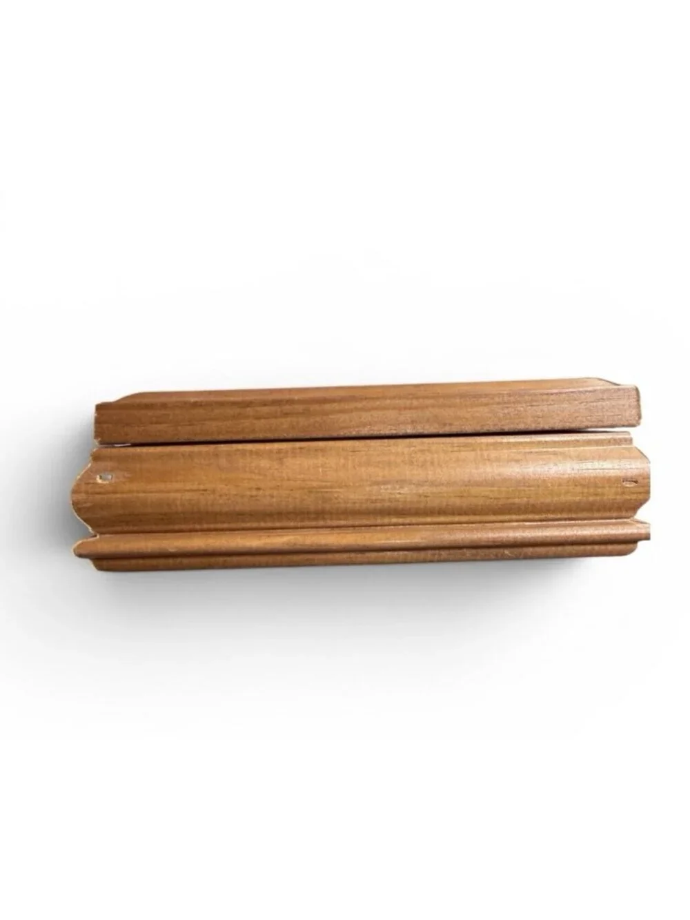 Wooden Storage Box with Replaceable Photo Display 8.5